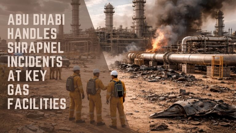 Abu Dhabi Handles Shrapnel Incidents at Key Gas Facilities