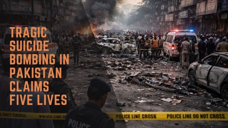 Tragic Suicide Bombing in Pakistan Claims Five Lives