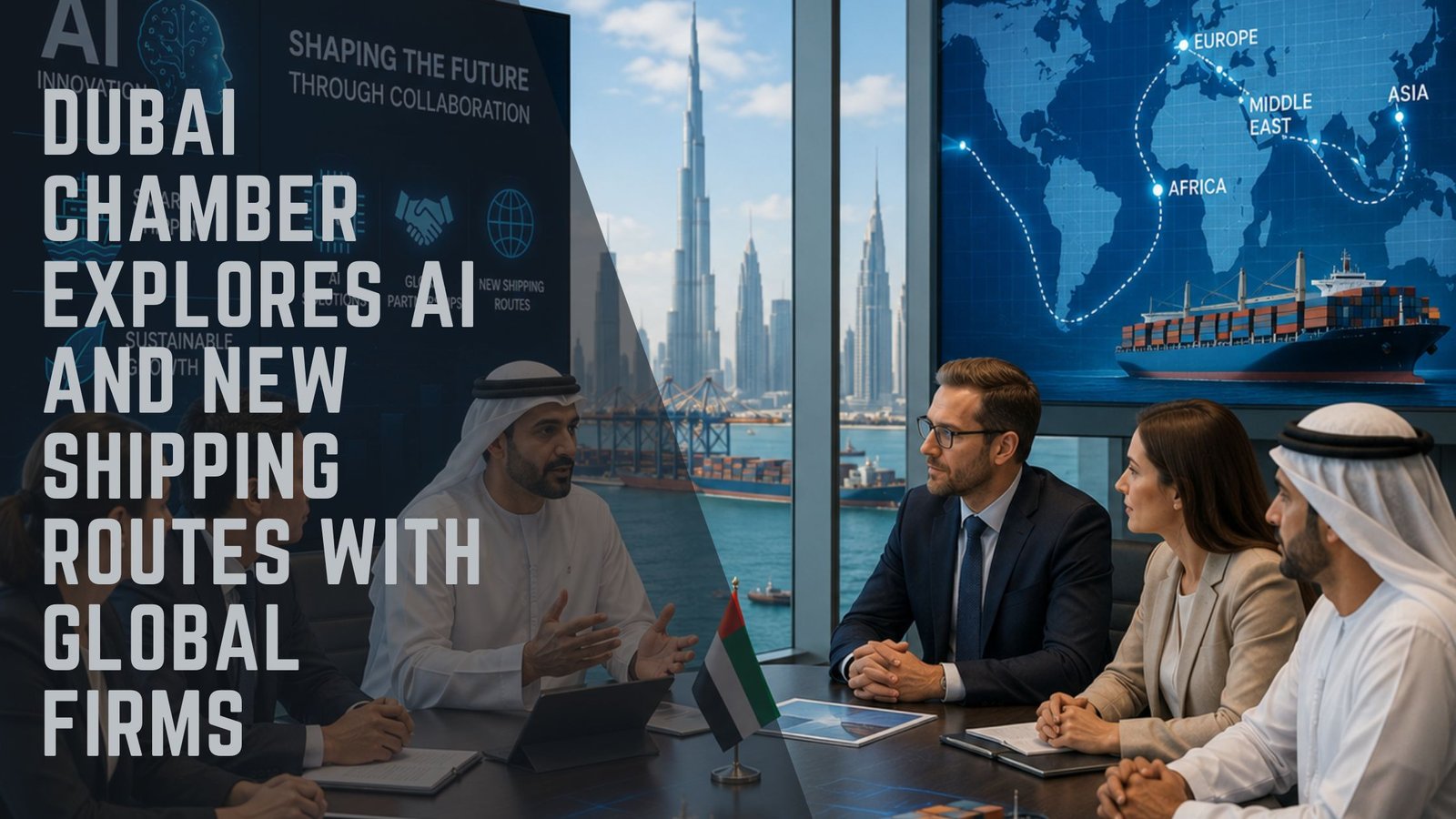 Dubai Chamber AI shipping routes