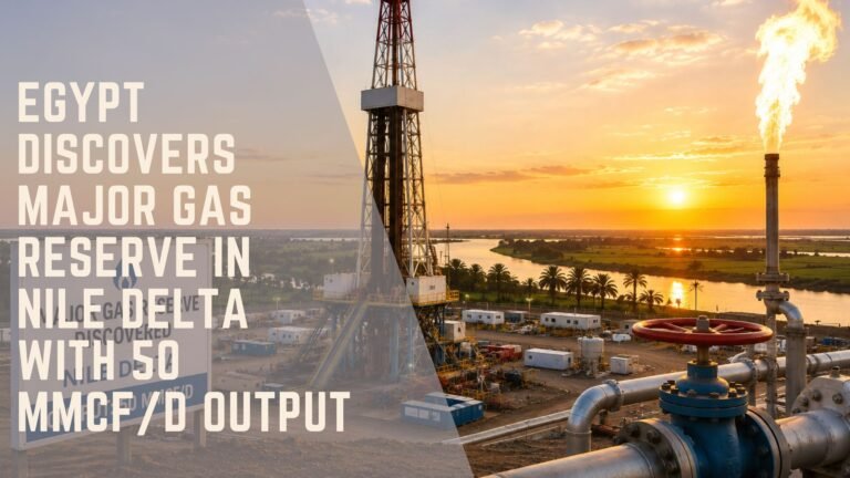 Egypt Discovers Major Gas Reserve in Nile Delta with 50 mmcf/d Output