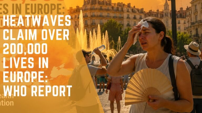 Europe Heatwave Deaths WHO Report