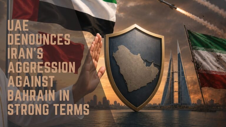 UAE Condemns Iran Aggression Against Bahrain