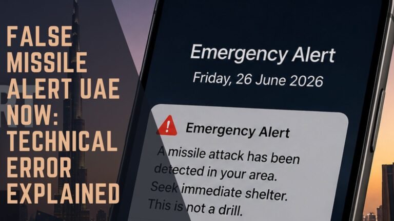 False Missile Alert UAE Now: Technical Error Explained
