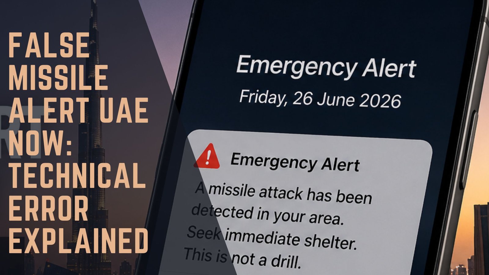 False Missile Alert UAE