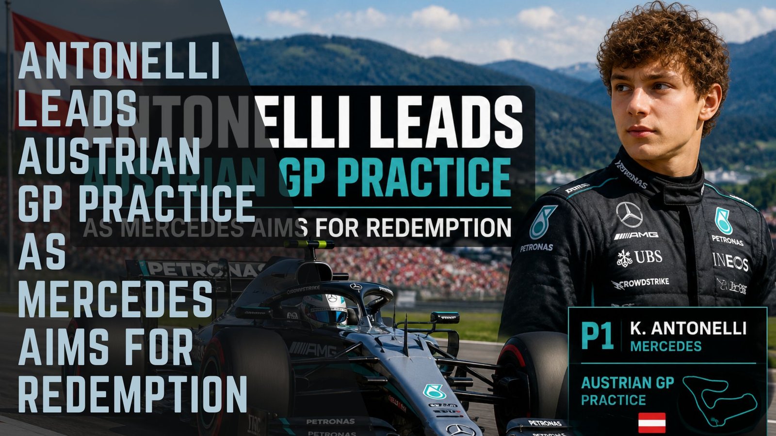 Antonelli Austrian GP Practice Mercedes