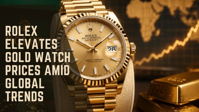 Rolex Elevates Gold Watch Prices Amid Global Trends