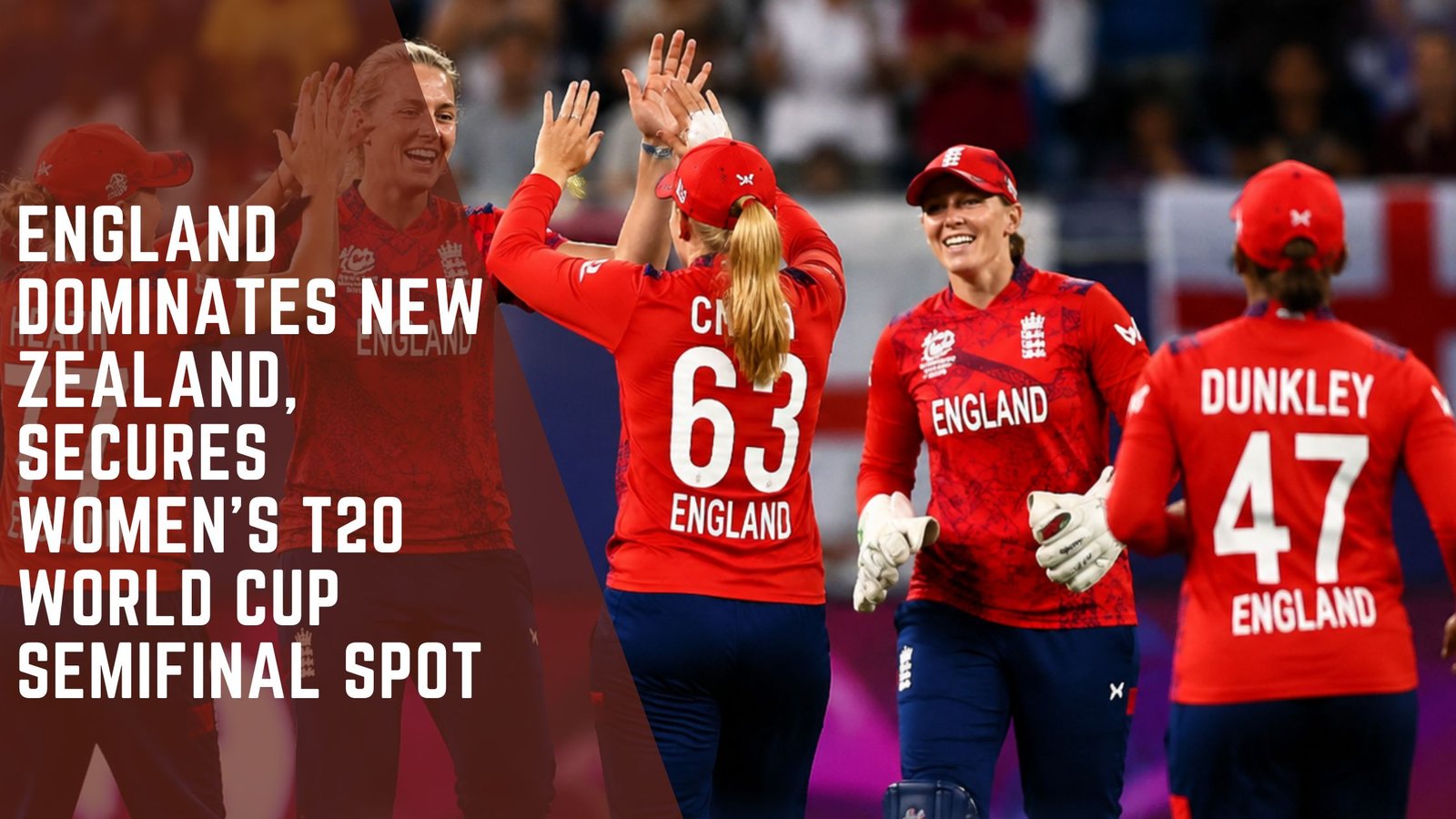 England Women T20 World Cup Semifinal
