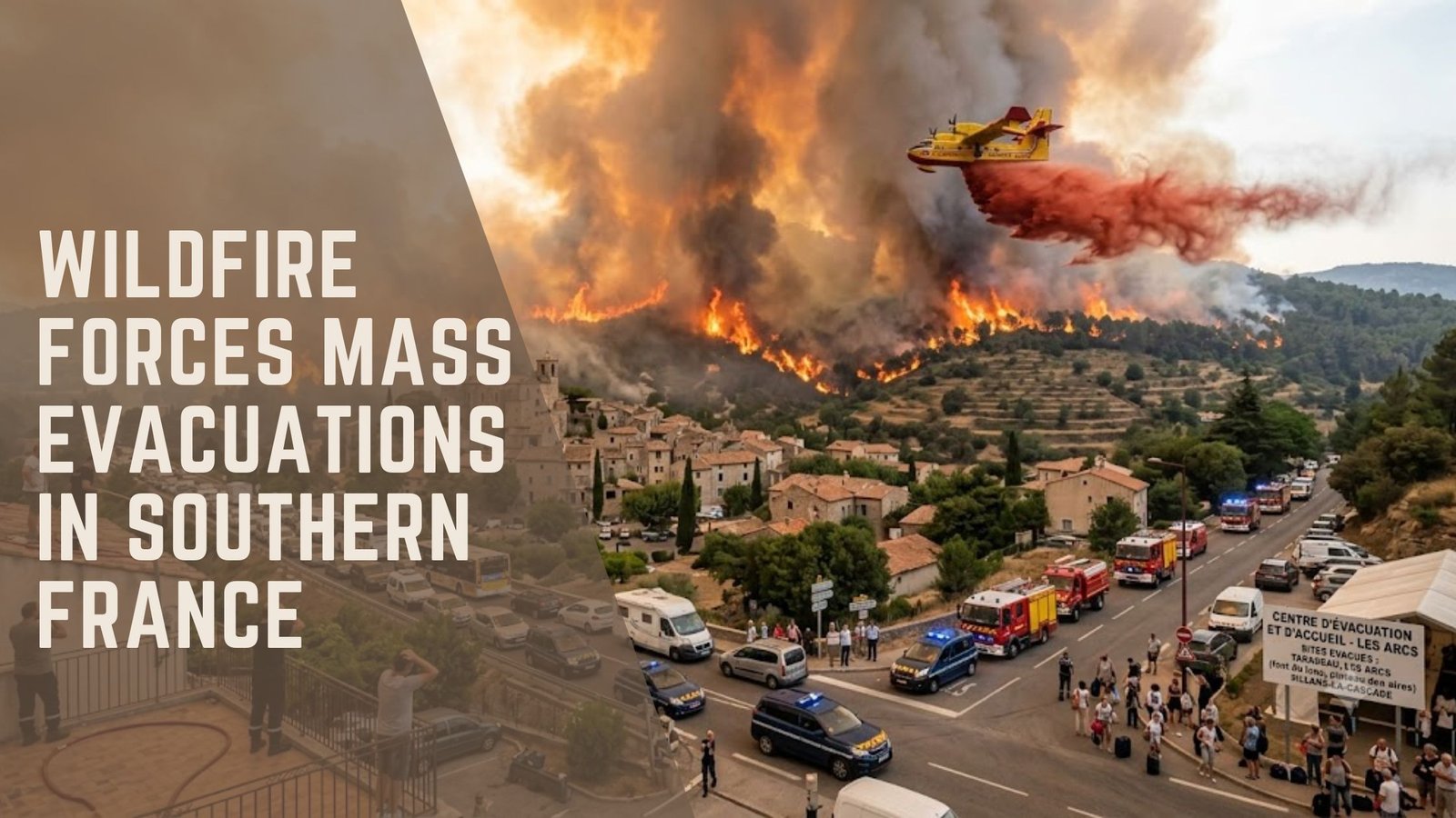 Southern France Wildfire Evacuations