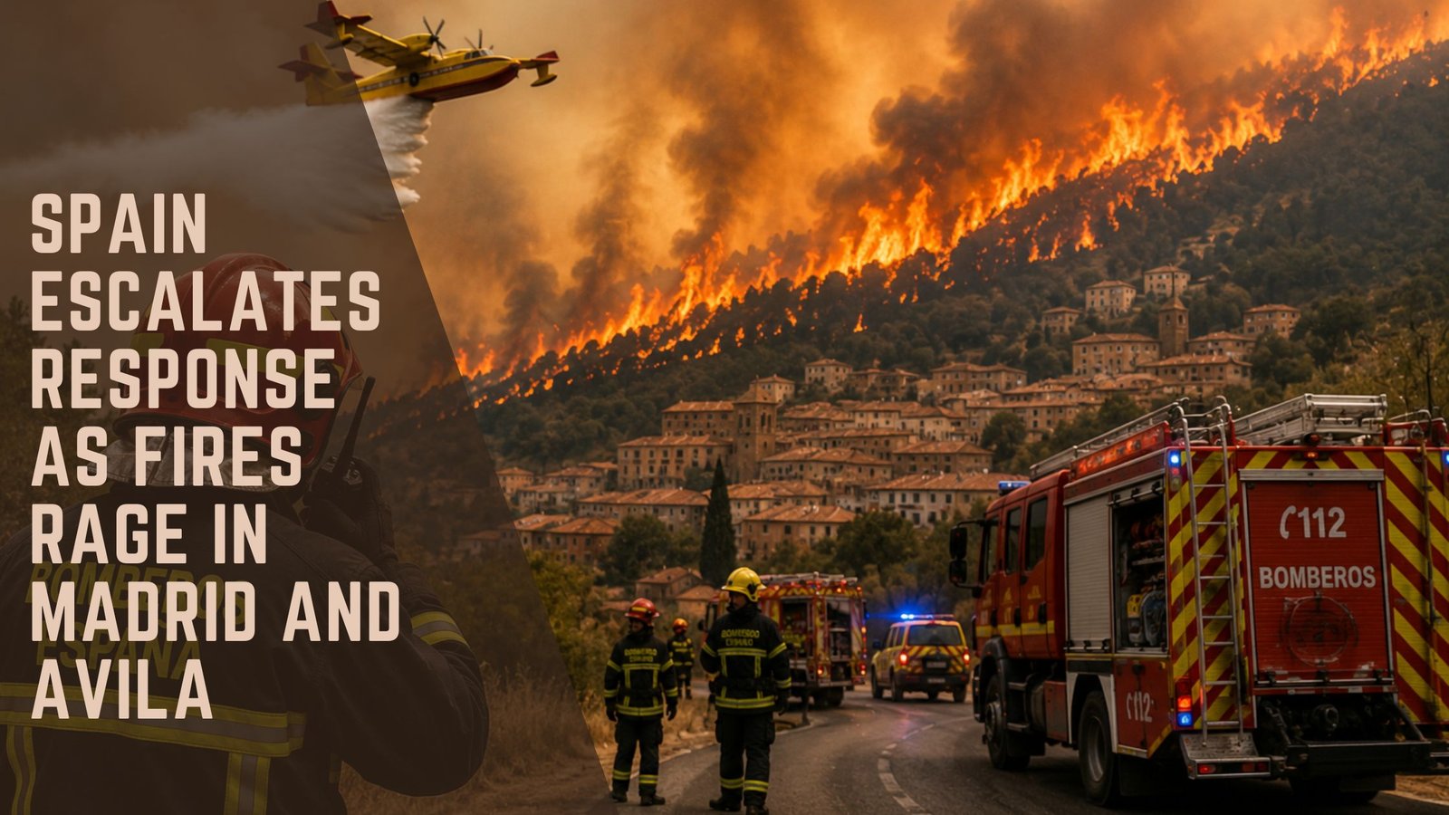 Spain Wildfires Madrid Avila