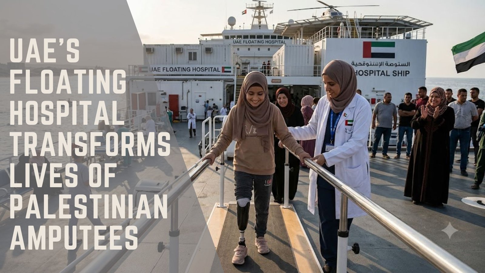 UAE floating hospital Palestinian amputees