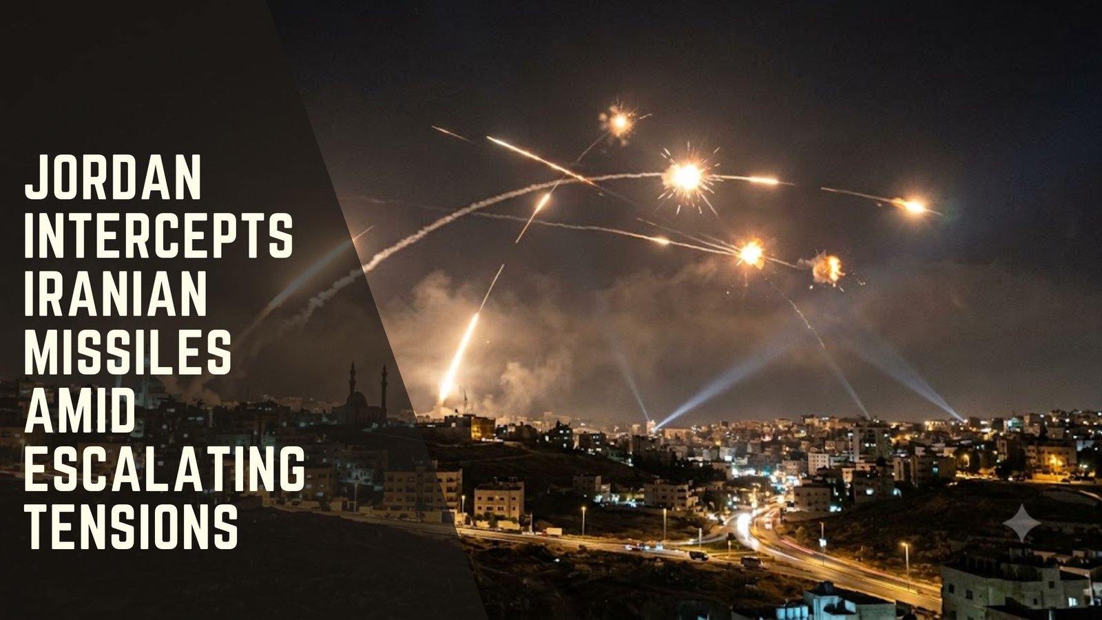 Jordan intercepts Iranian missiles