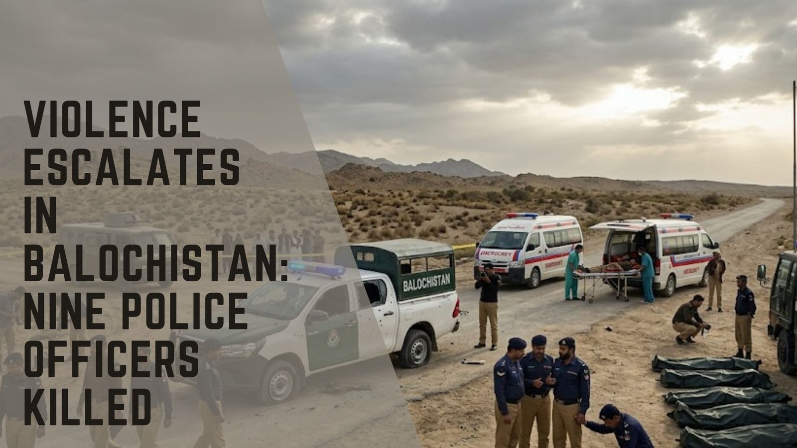Balochistan police attack aftermath