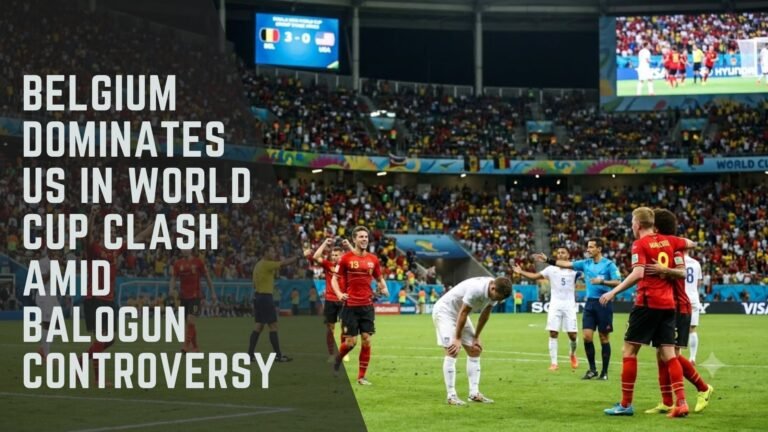 FIFA World Cup Belgium vs USA