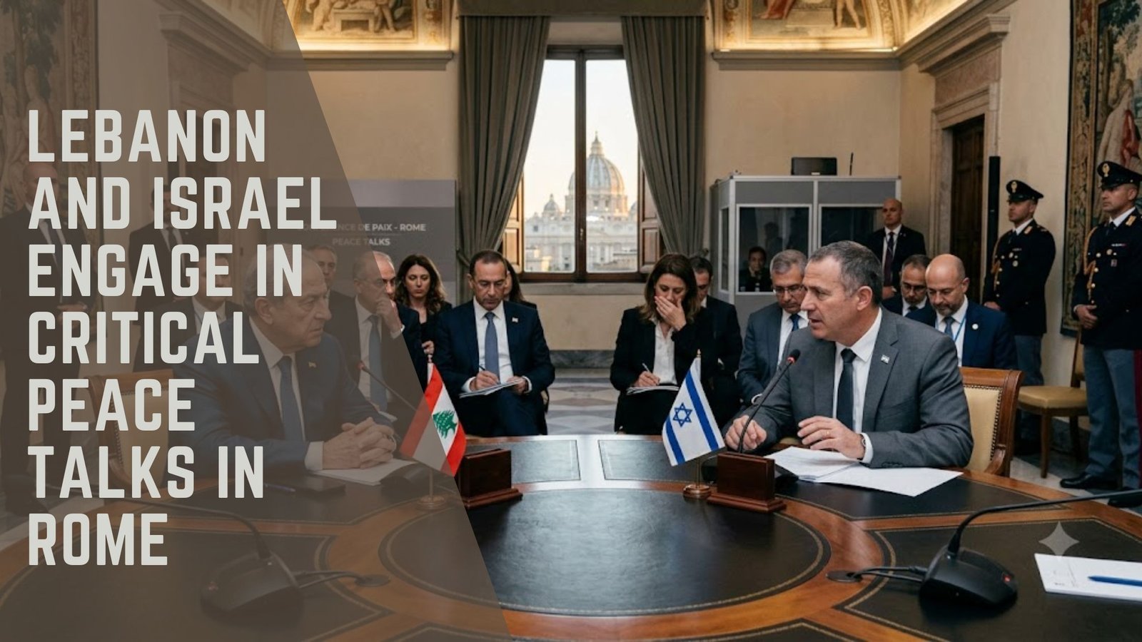 Lebanon Israel peace talks Rome