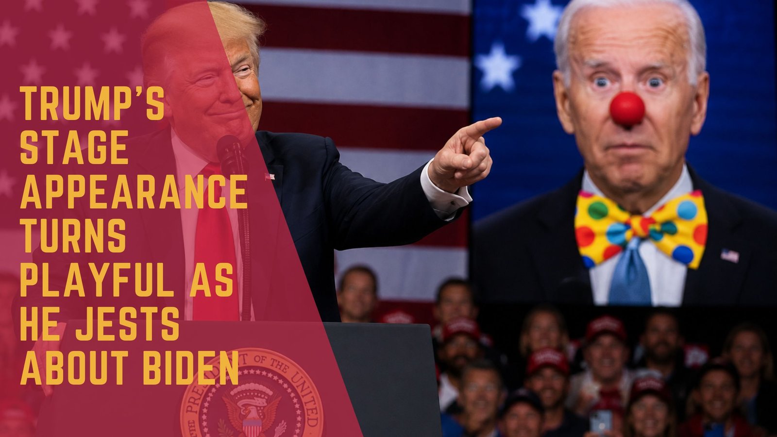 Trump jokes about Biden