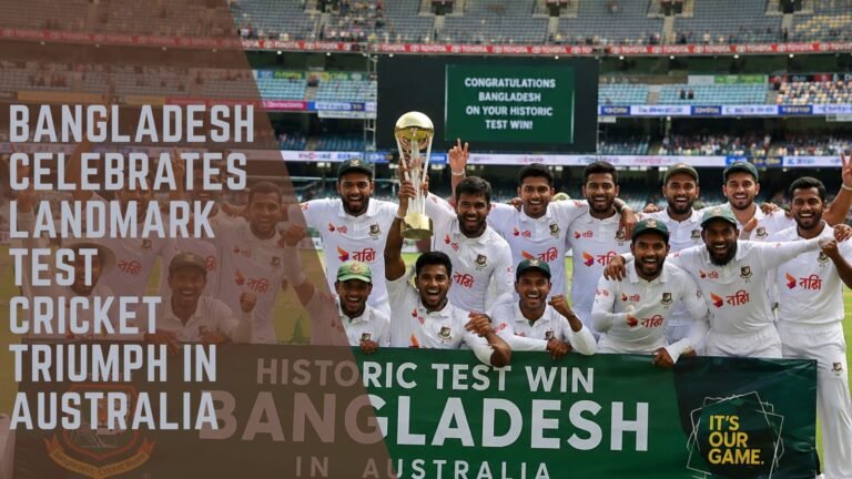 Bangladesh Test cricket victory in Australia