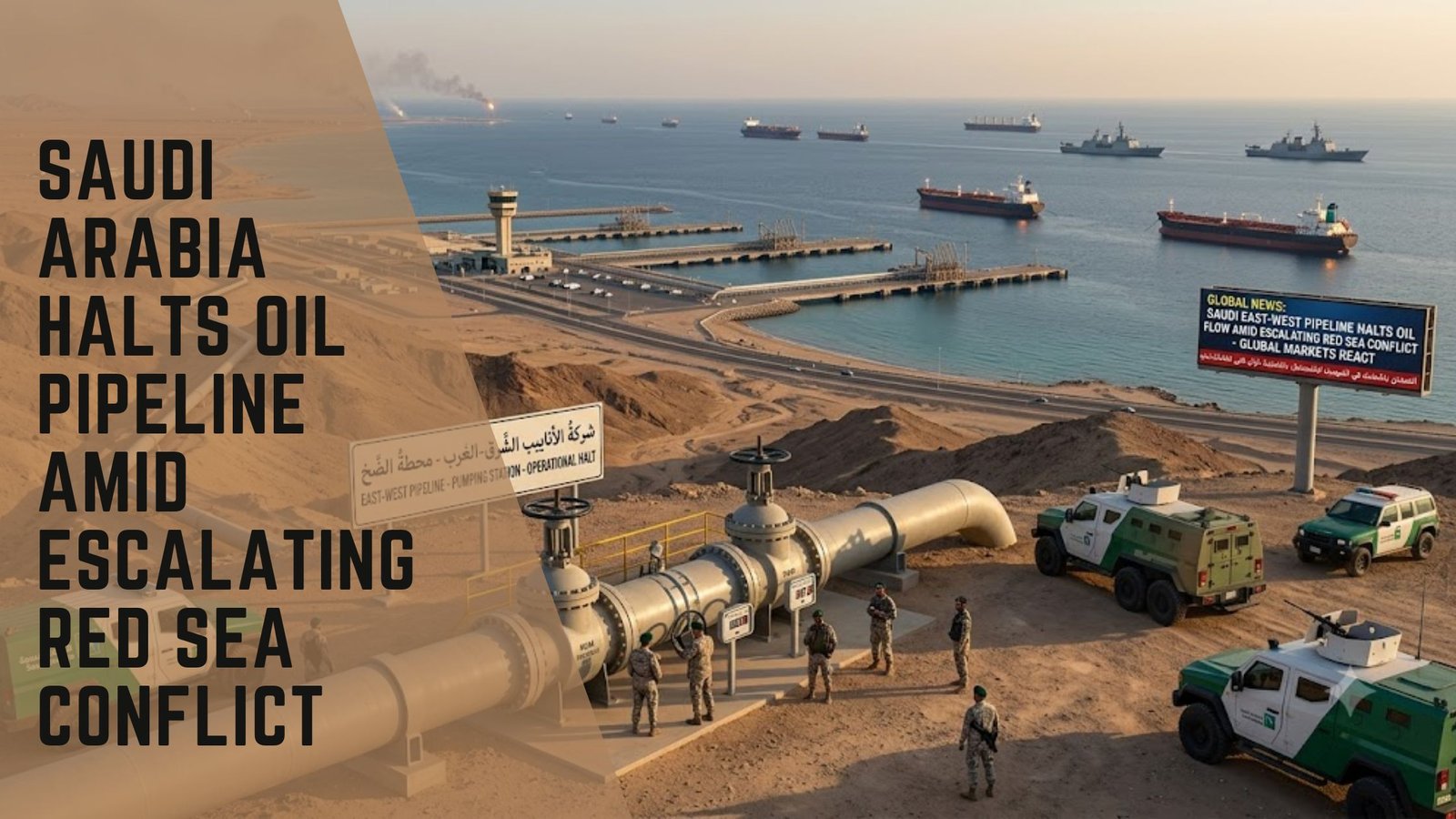 Saudi Arabia oil pipeline shutdown