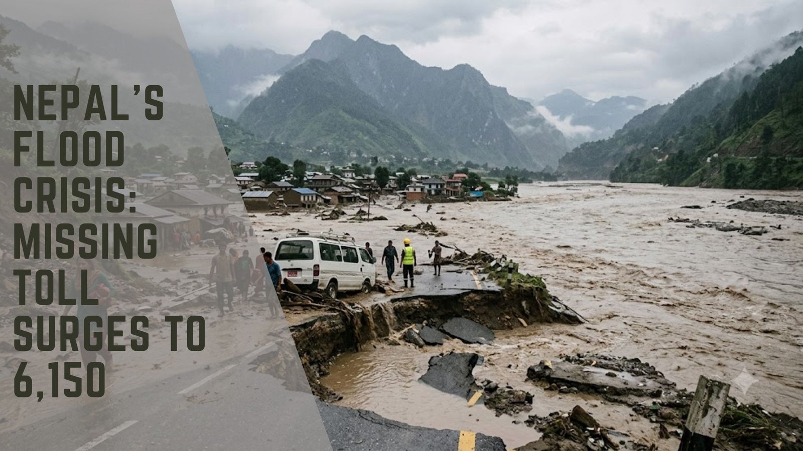 Nepal flood missing toll 6150