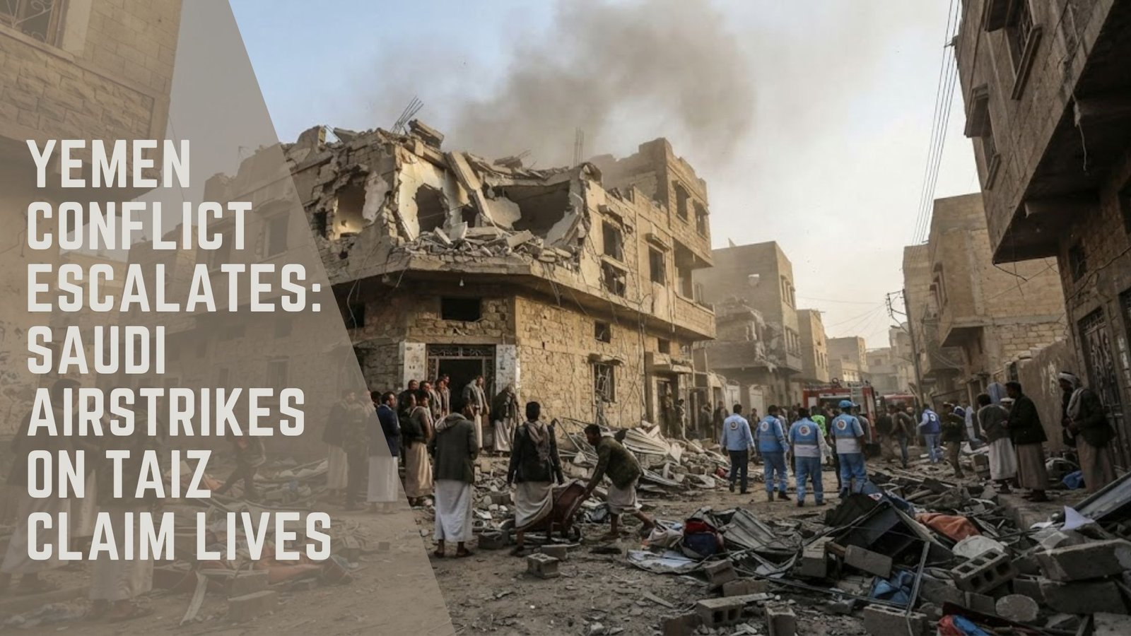 Yemen conflict airstrikes Taiz