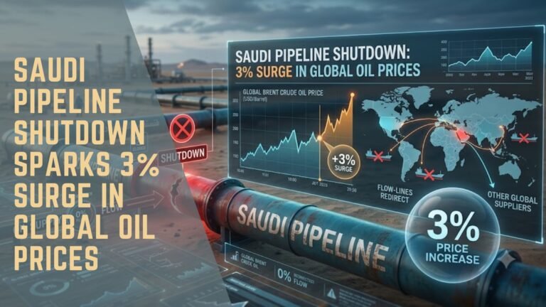 Saudi oil pipeline shutdown