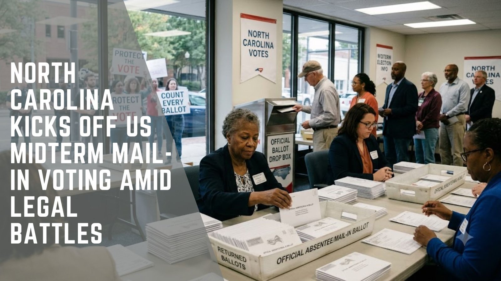 North Carolina mail-in voting midterm legal battles