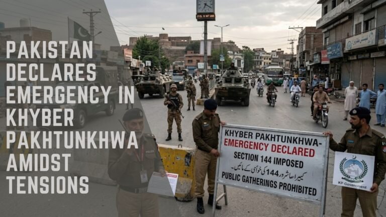 Pakistan Khyber Pakhtunkhwa emergency declared