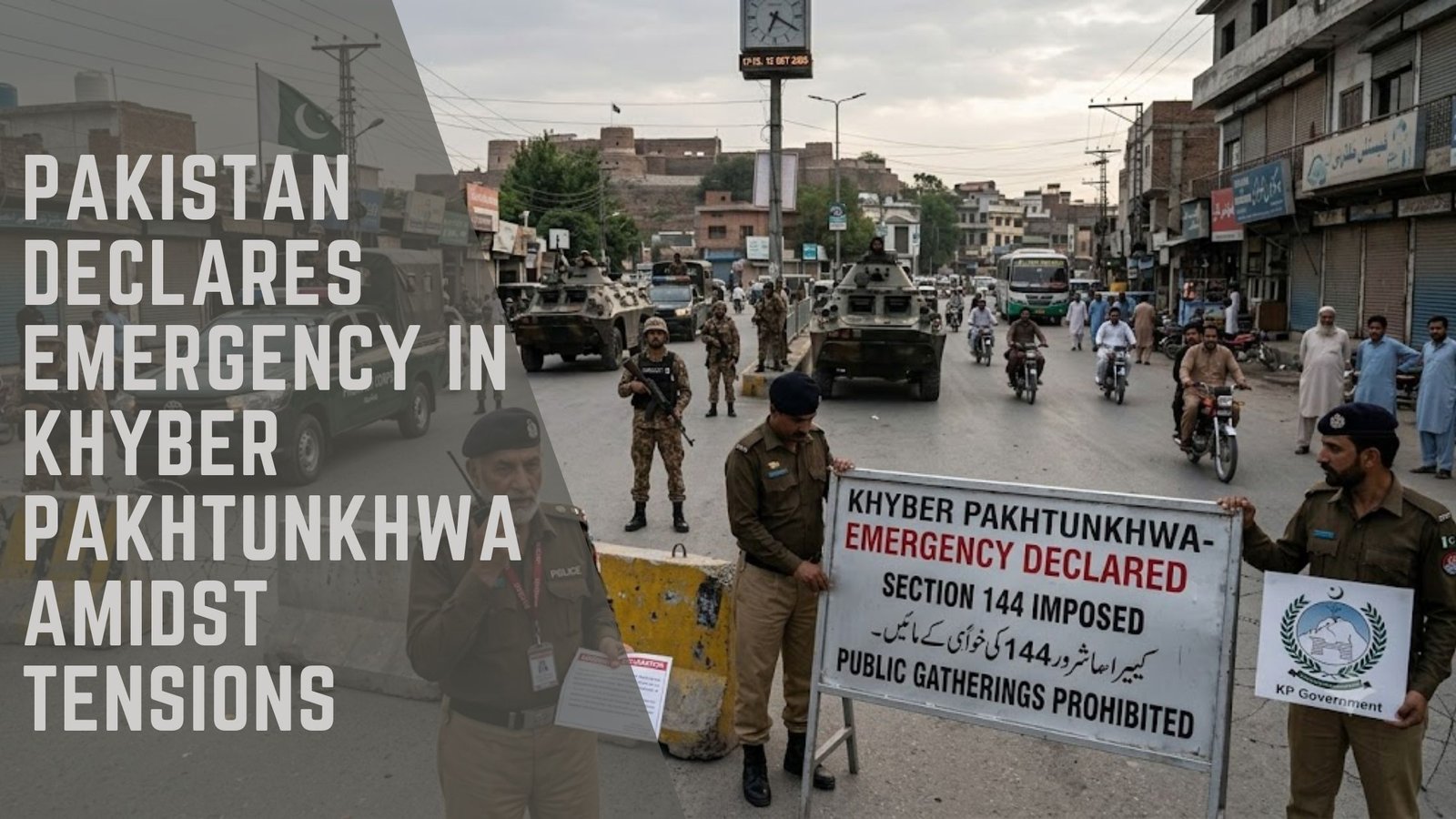 Pakistan Khyber Pakhtunkhwa emergency declared
