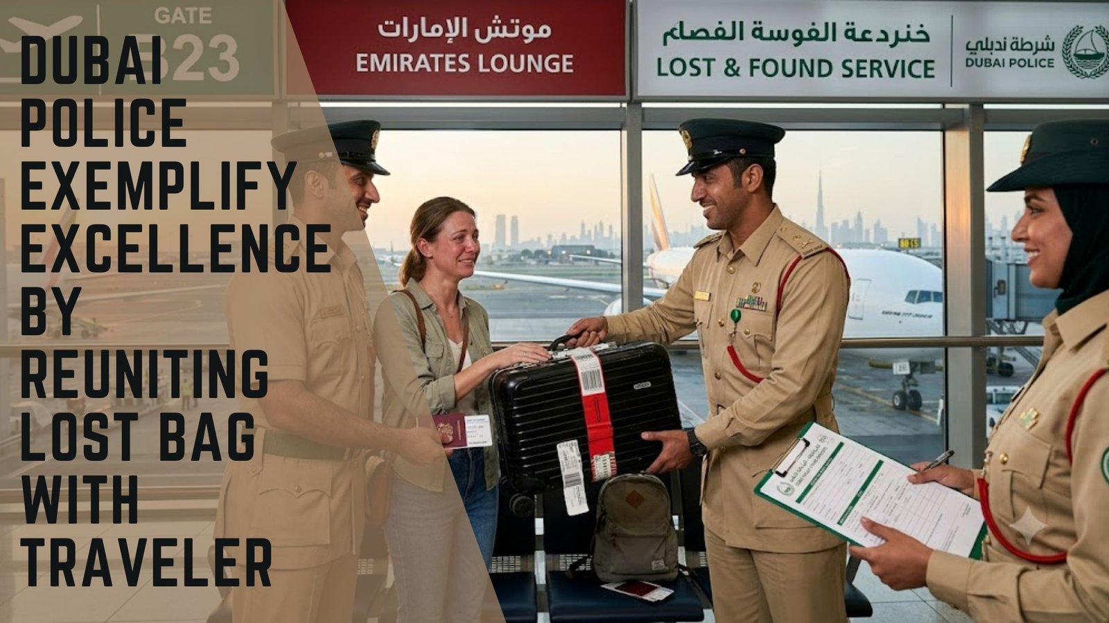 Dubai Police reunites lost bag