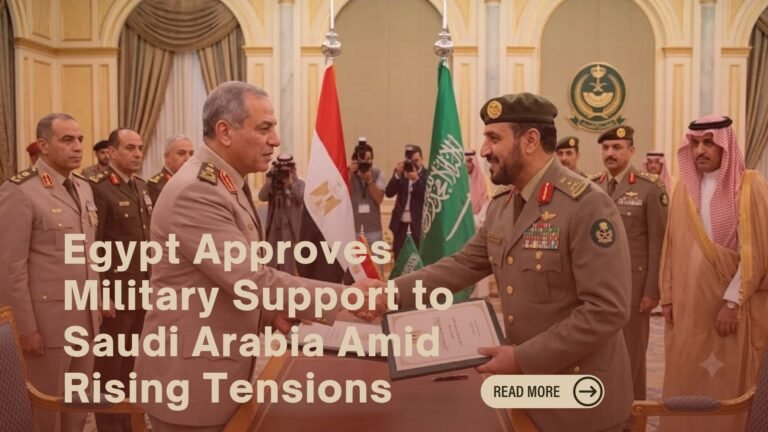 Egypt military support Saudi Arabia
