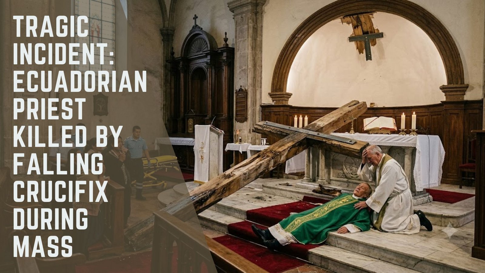 Ecuadorian priest killed falling crucifix