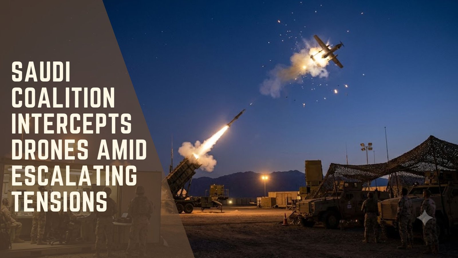 Saudi Coalition Intercepts Drones Amid Escalating Tensions